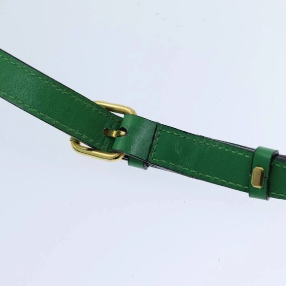 CELINE Shoulder Bag Leather Green Auth 75227AV - Picture 9 of 15